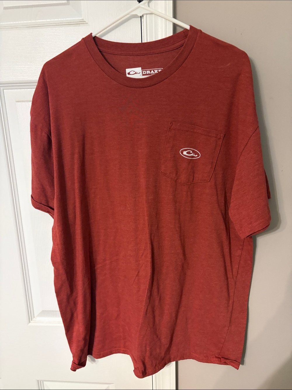Drakes Brick Red Short-Sleeve Pocket Tee